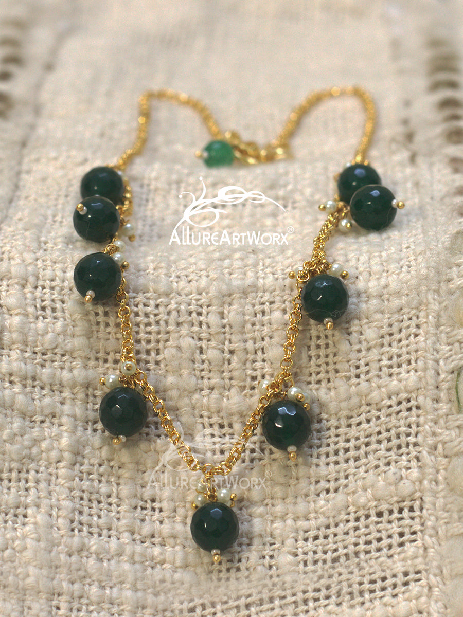 Dark Green Agate Chain