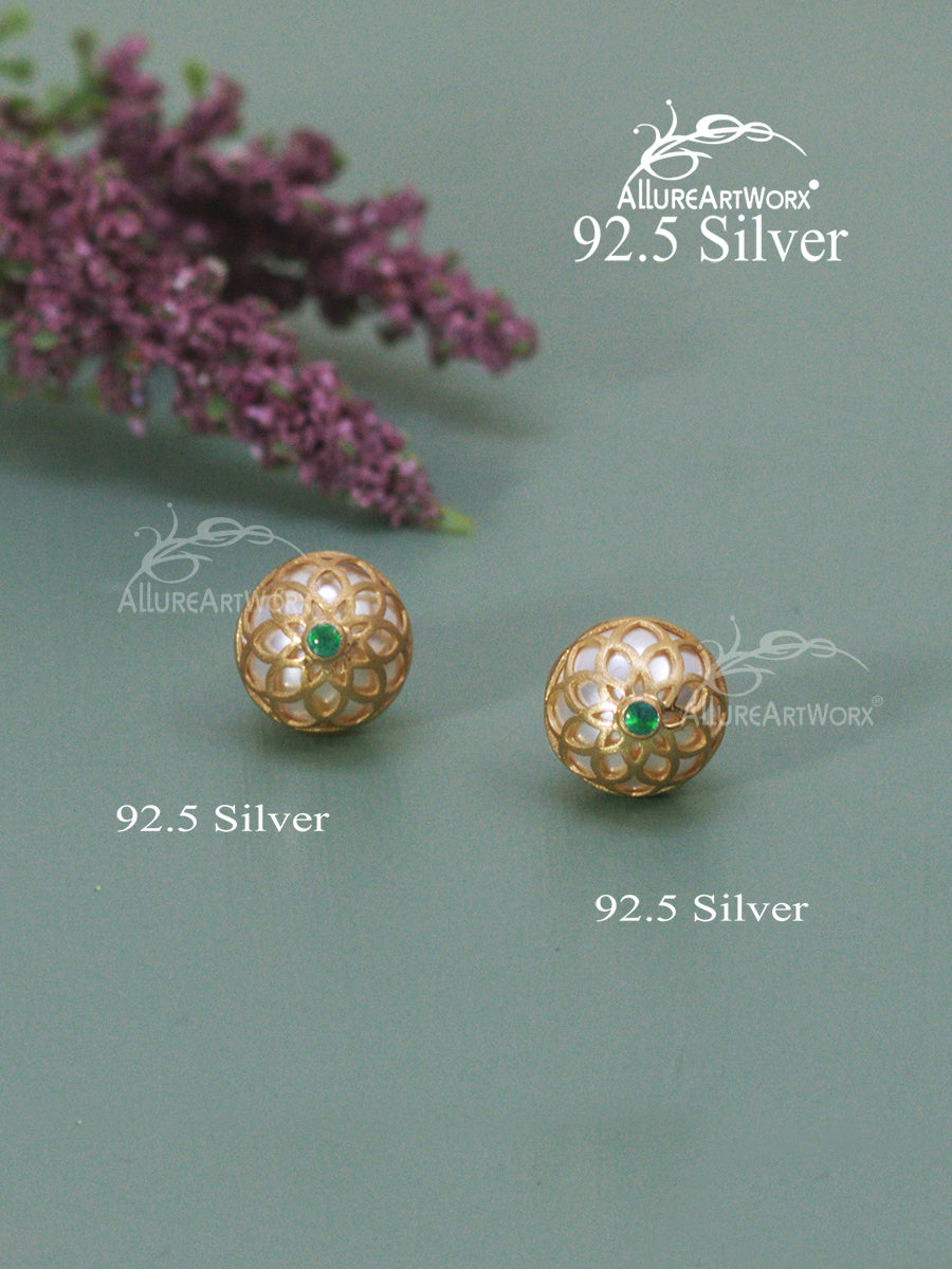 Amanthis Silver Earrings(Green)