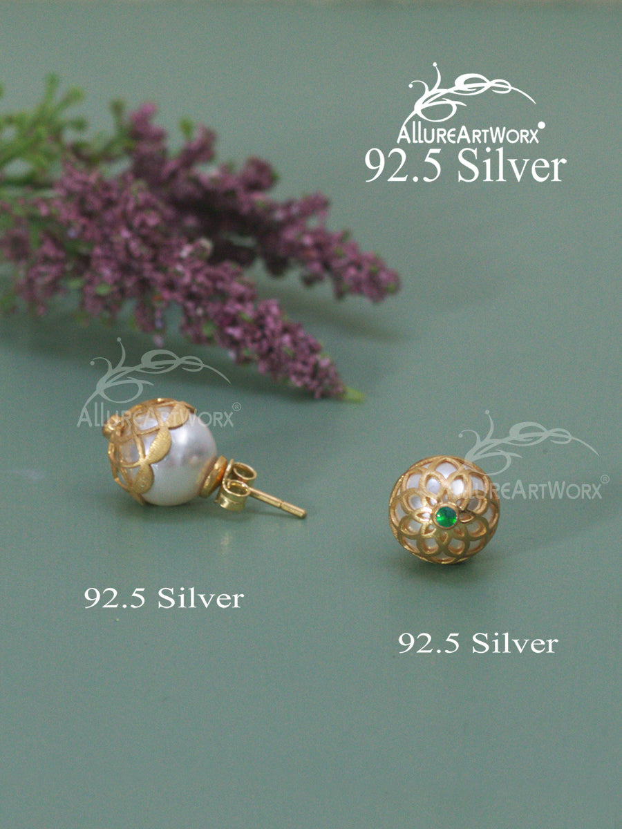 Amanthis Silver Earrings(Green)