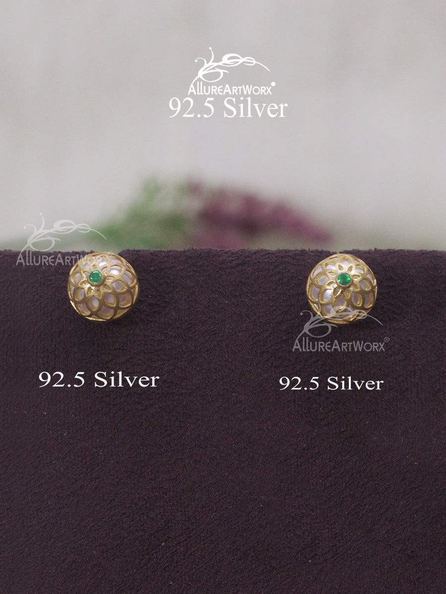 Amanthis Silver Earrings(Green)