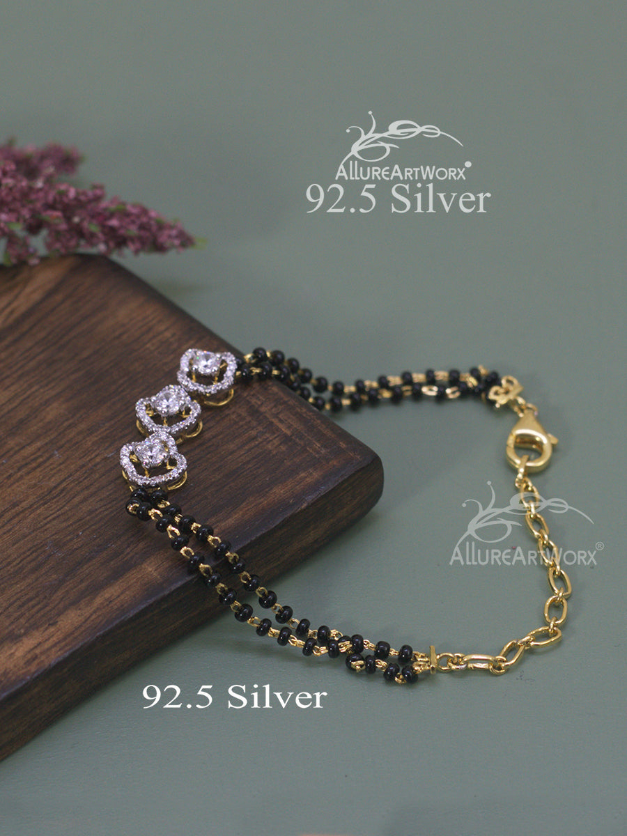 Aviva Silver Mangalsutra Bracelet