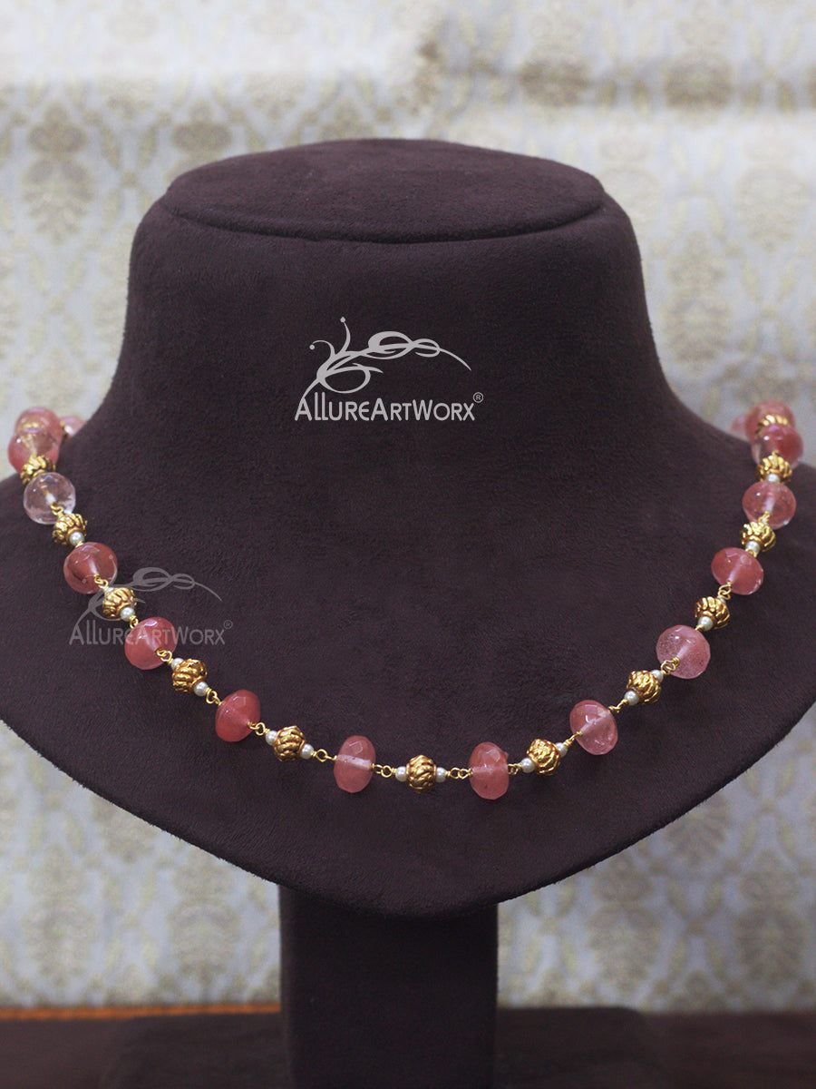 Cherry Quartz Neckpiece