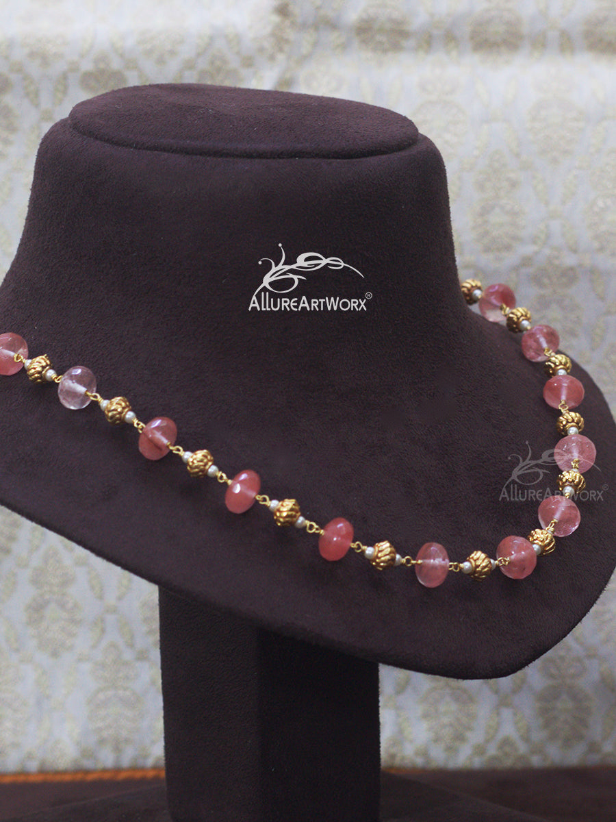 Cherry Quartz Neckpiece