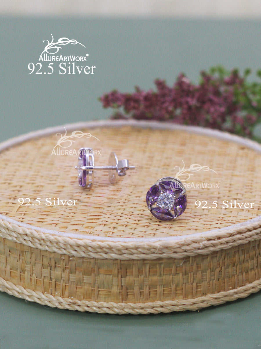 Iris Silver Earrings