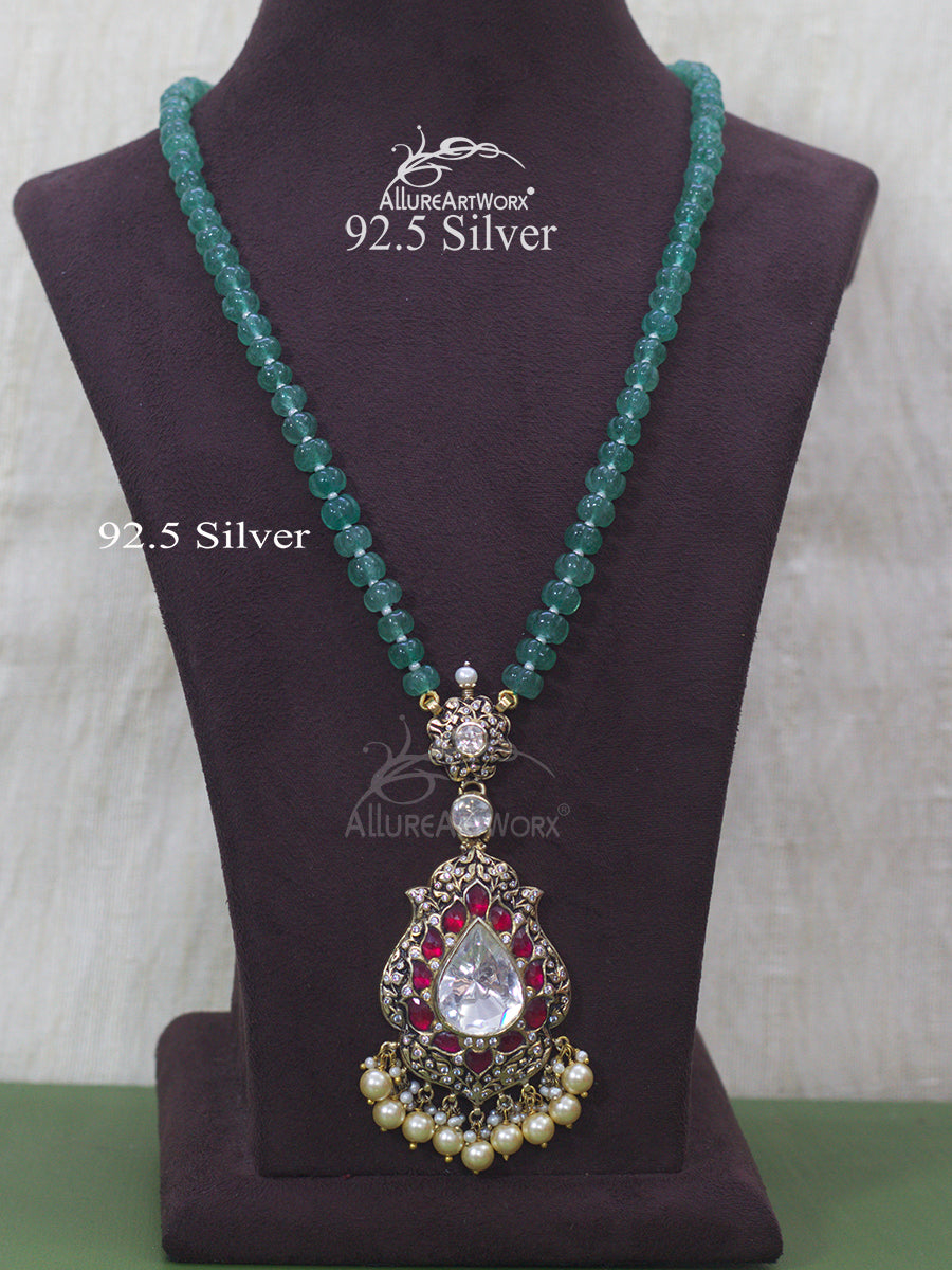 Udita Silver Necklace(long)