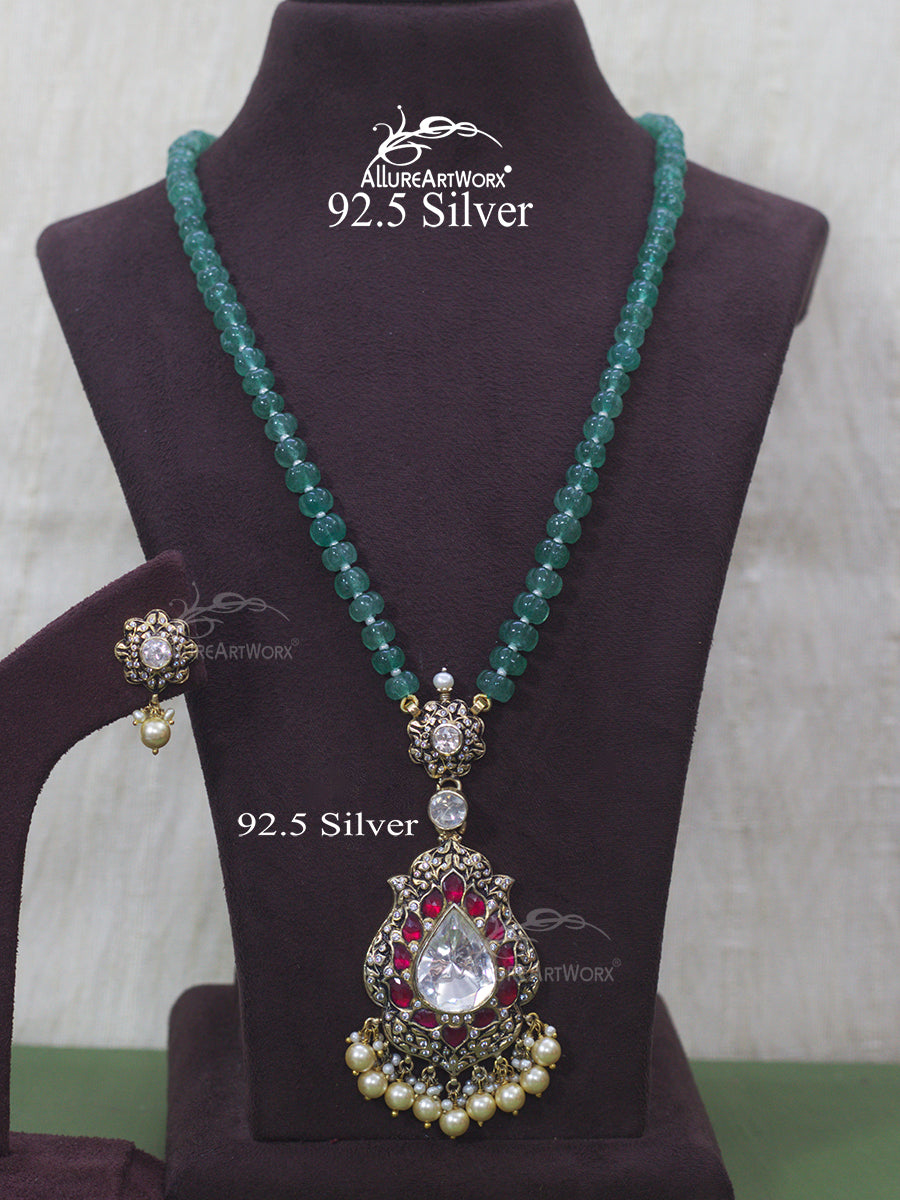Udita Silver Necklace(long)