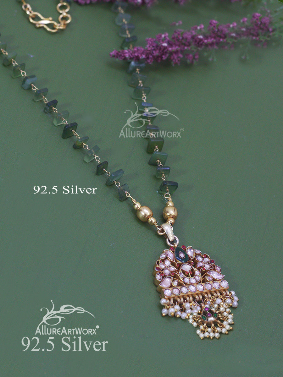 Ihita Silver Neckpiece(long)