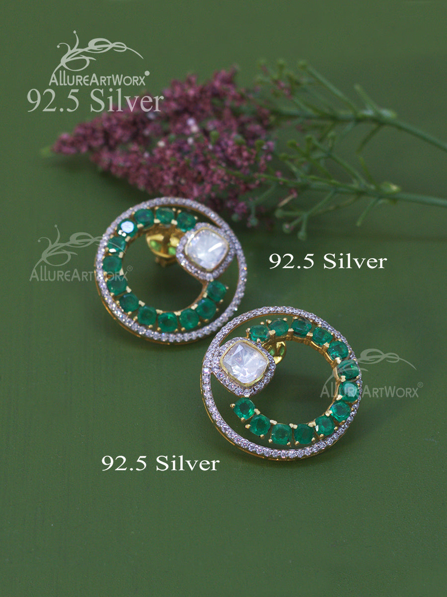 Verdelle Silver Earrings