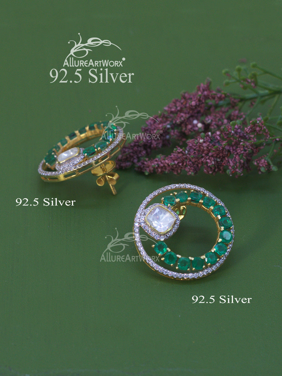 Verdelle Silver Earrings