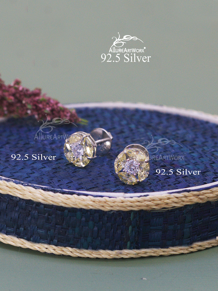 Lime Silver Earrings