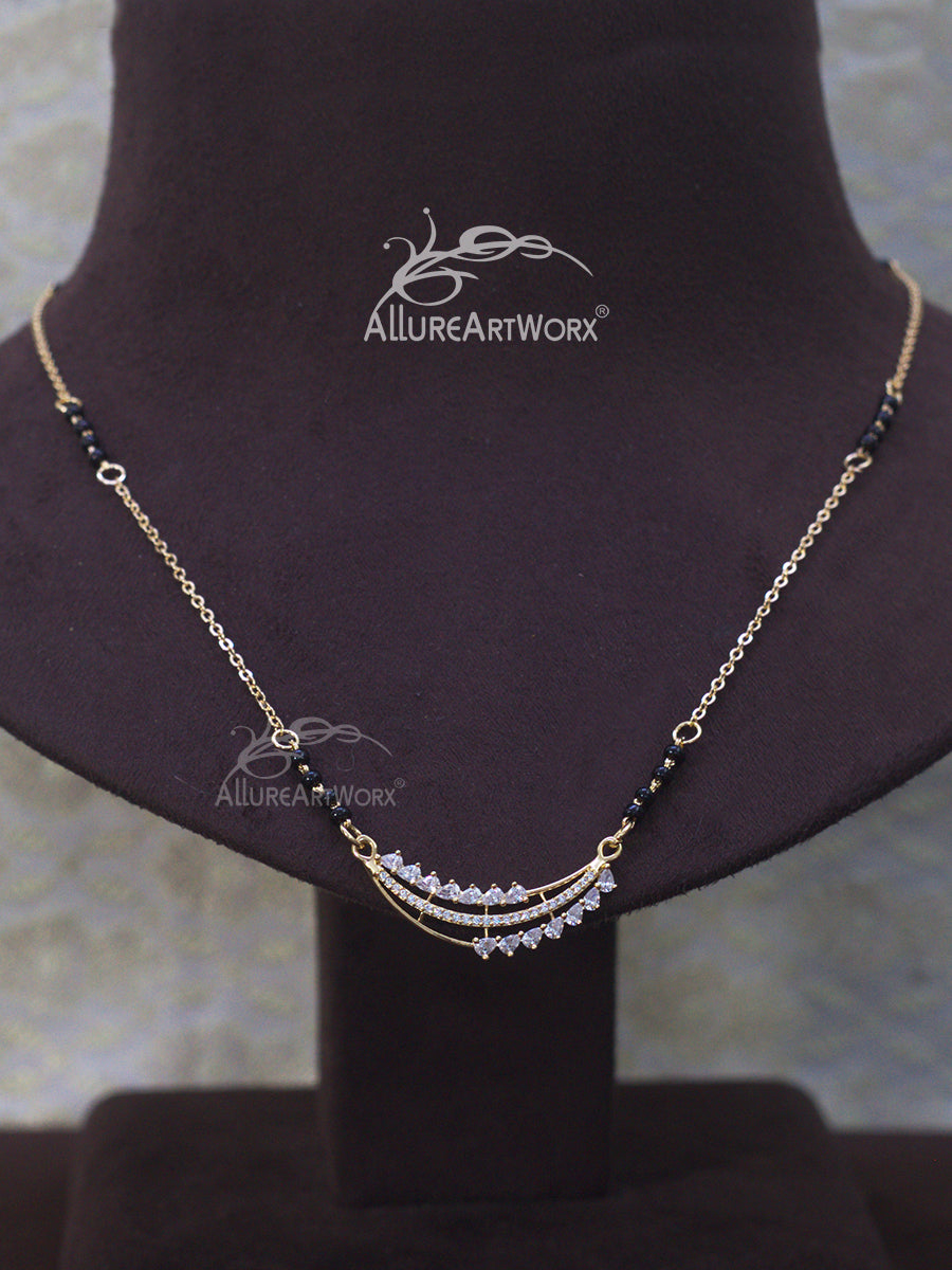 Dazzling Mangalsutra(light rosegold)