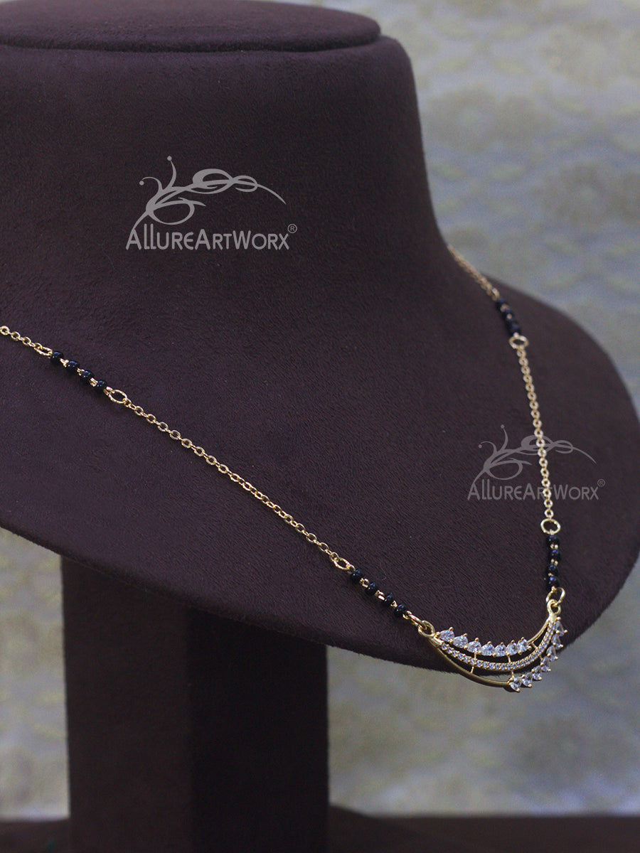 Dazzling Mangalsutra(light rosegold)