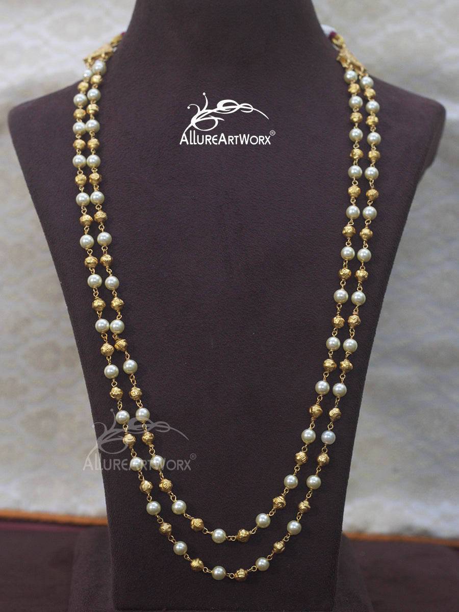 Pearl Gold Ball Neckpiece