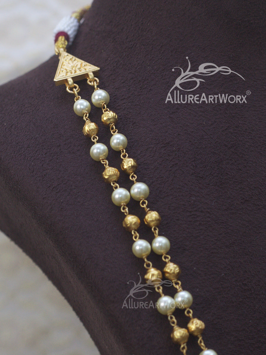 Pearl Gold Ball Neckpiece
