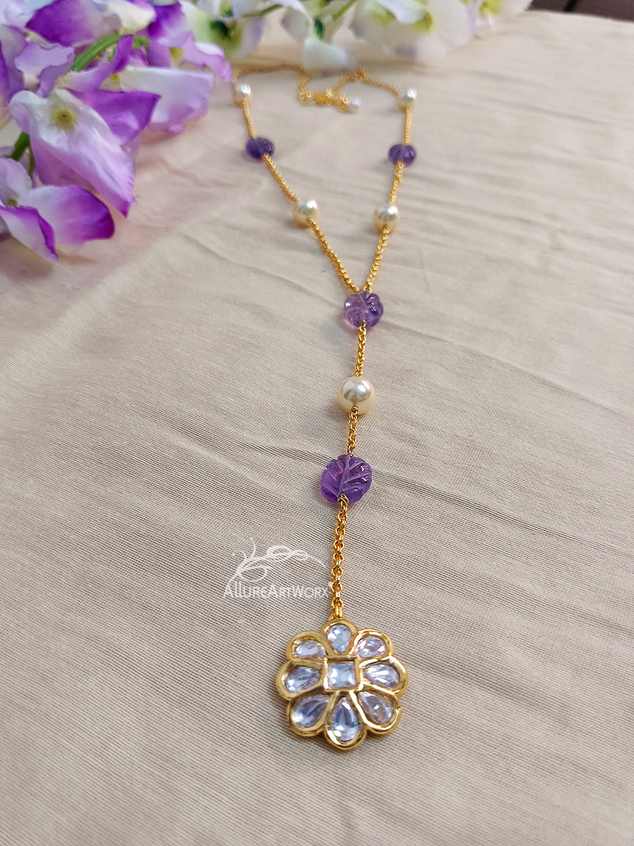 Amethyst Pearl Neckpiece