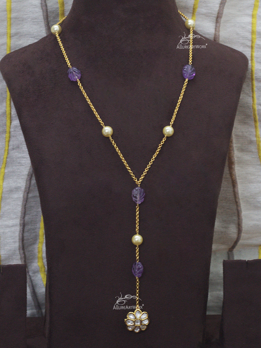 Amethyst Pearl Neckpiece