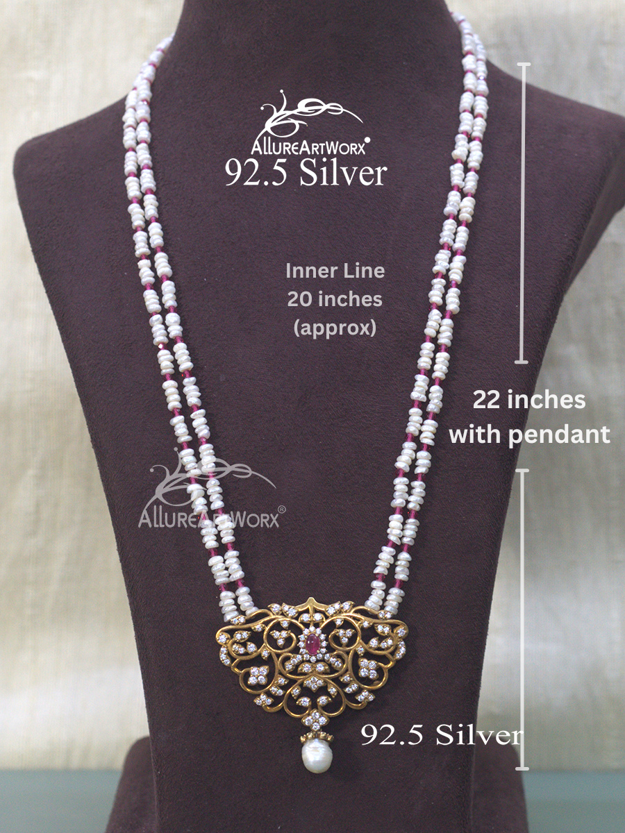 Ojasvi Silver Neckpiece