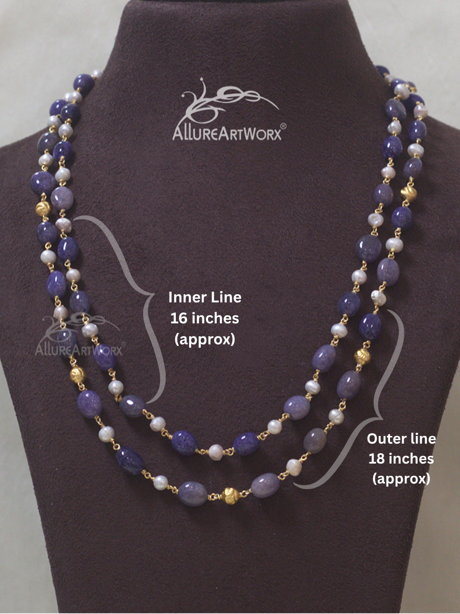 Lapis Pearl Neckpiece