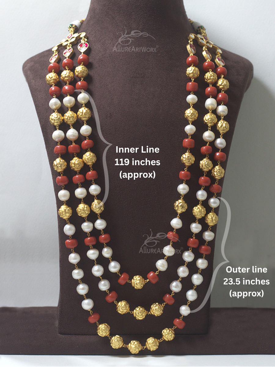 Pearl Coral Neckpiece(long)