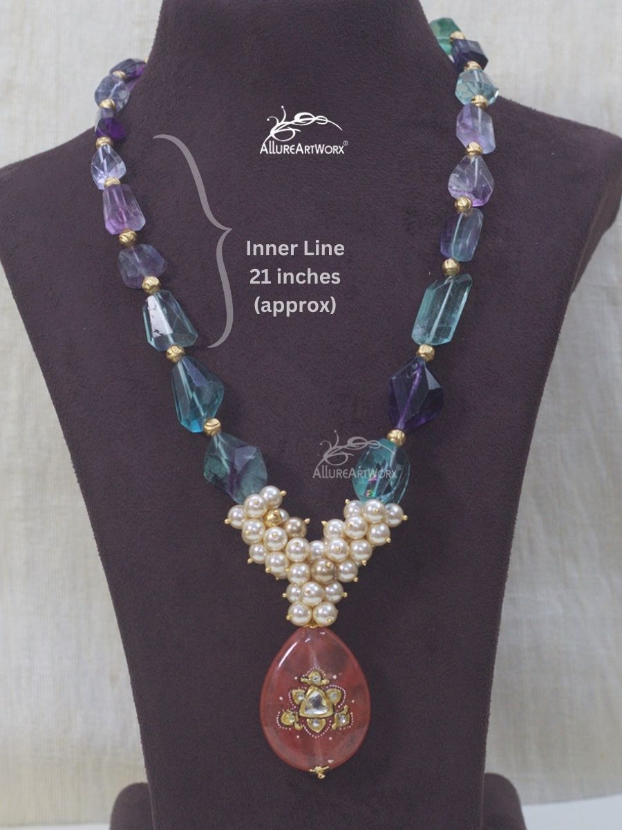 Fluorite Quartz Neckpiece
