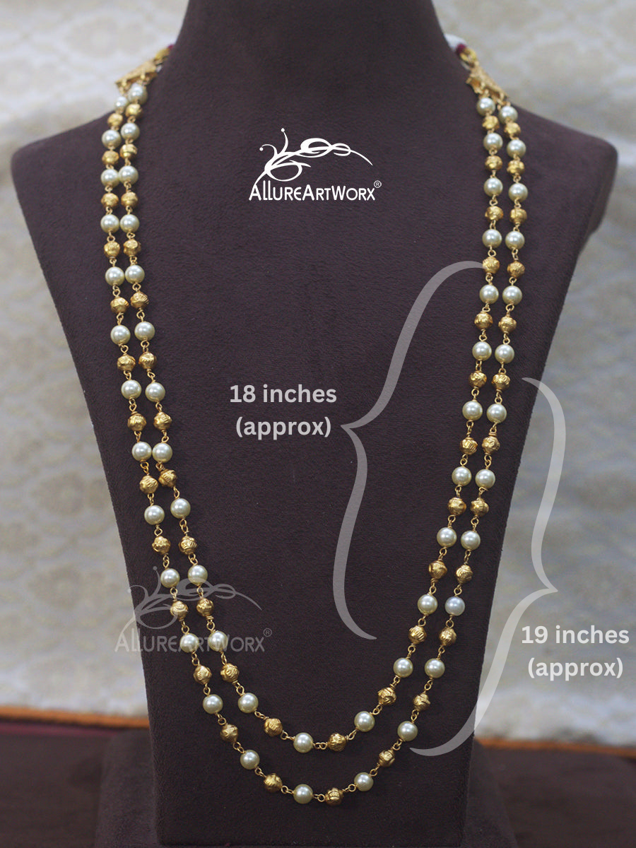 Pearl Gold Ball Neckpiece
