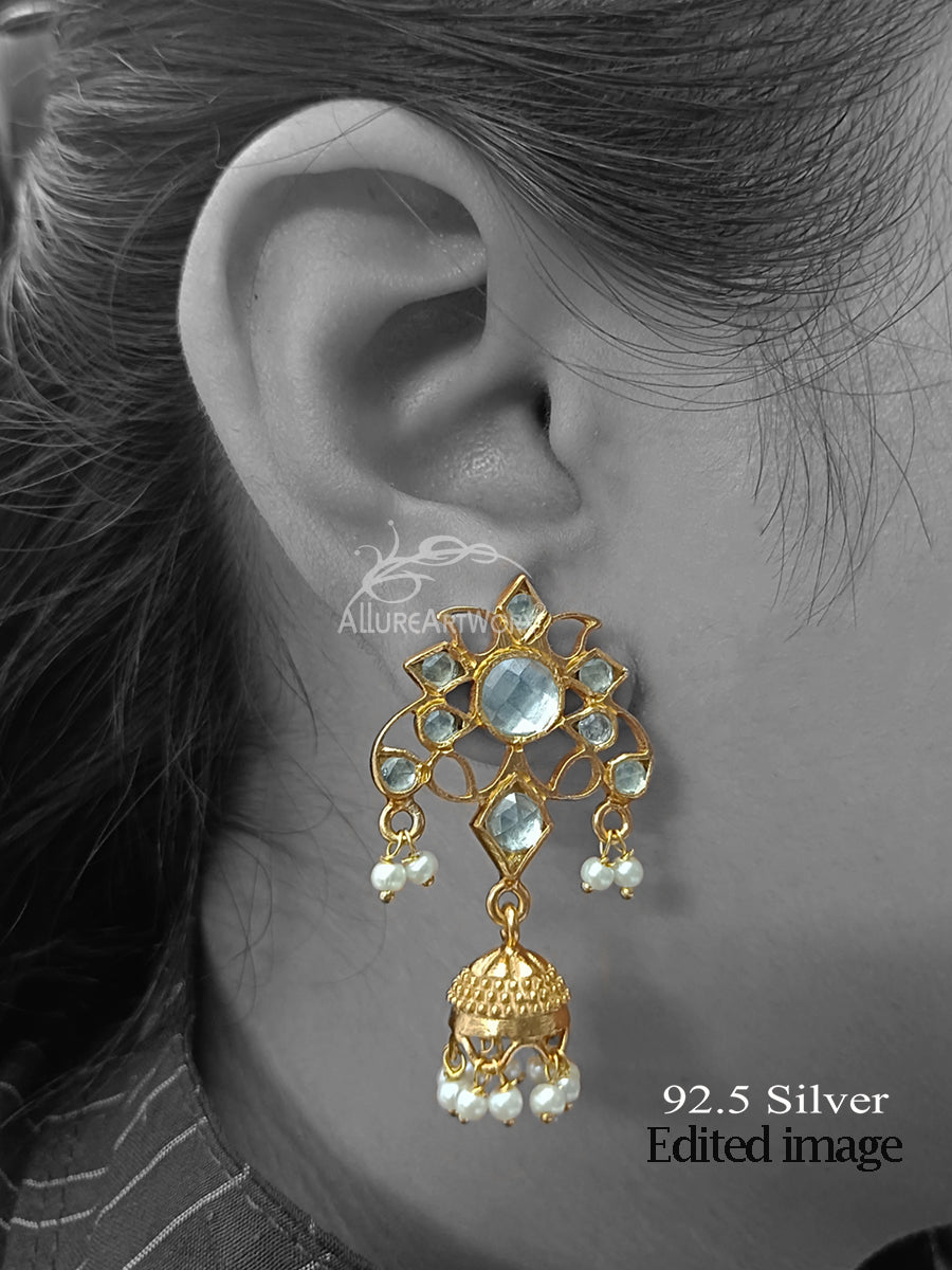 Zayna Silver Jhumkis