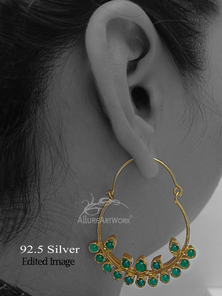 Aadhira Silver Earrings(2 way)
