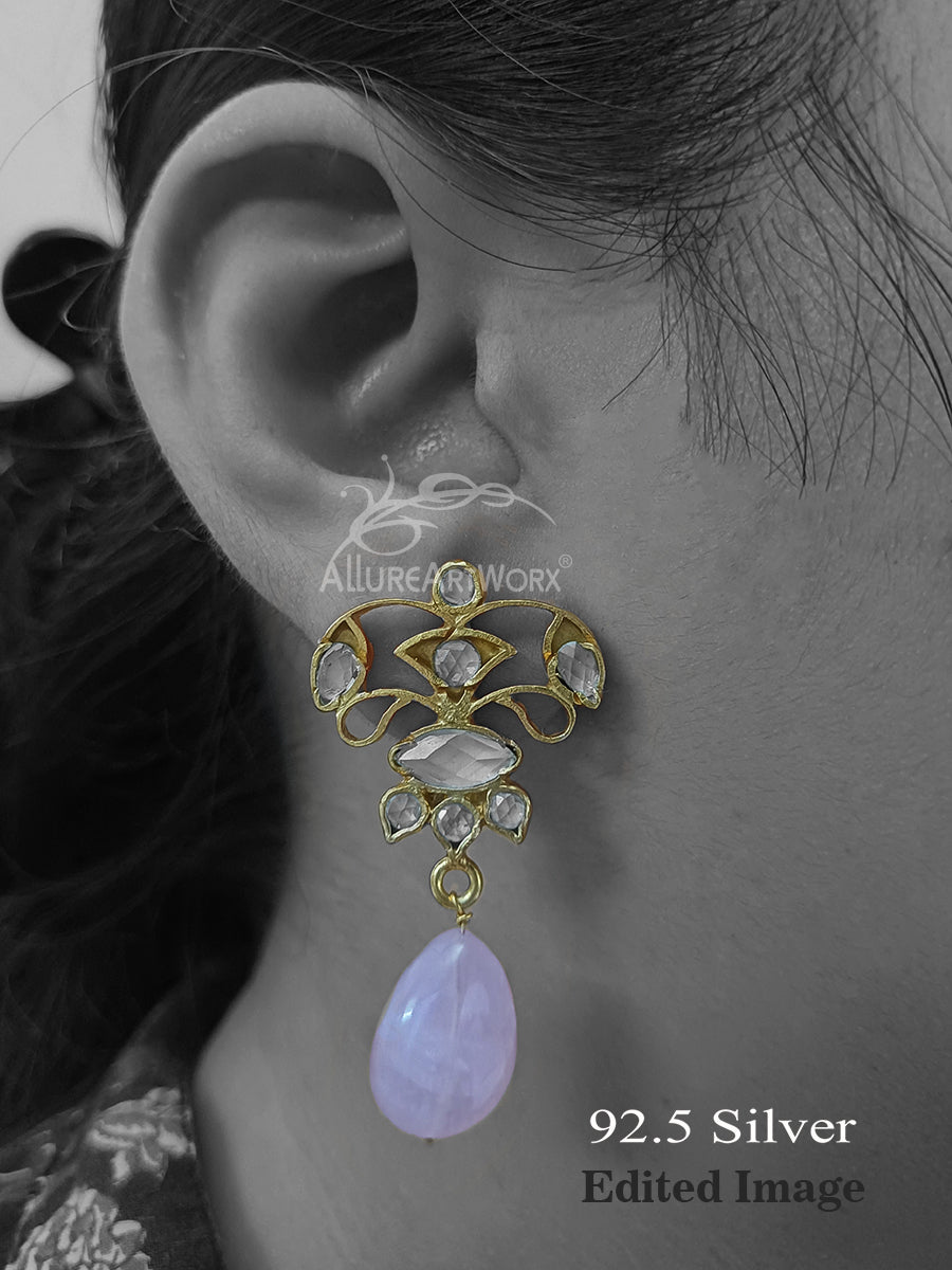 Blush Silver Earrings