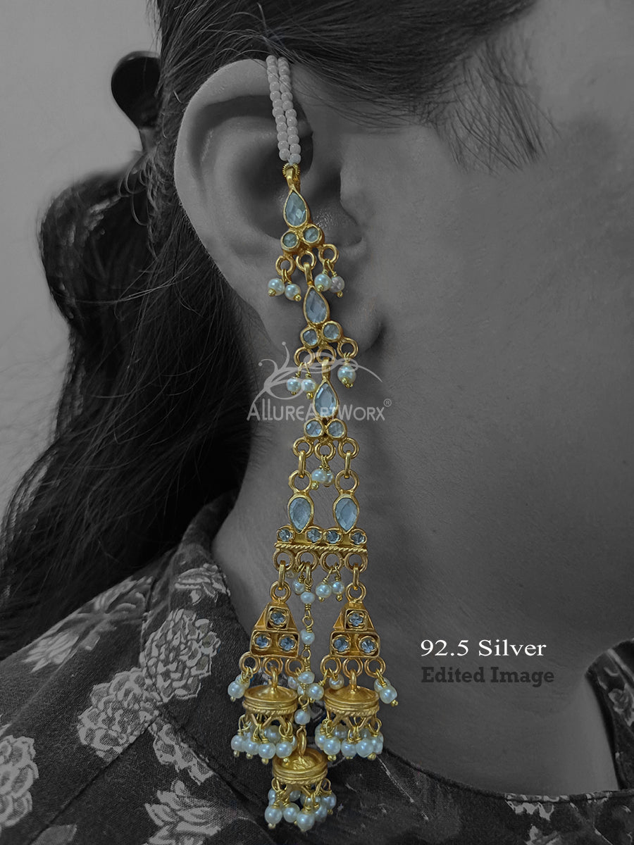 Nithila Silver Earrings(long)