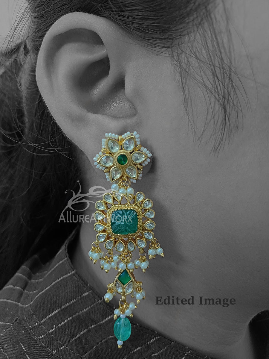Kundan Earrrings(long)