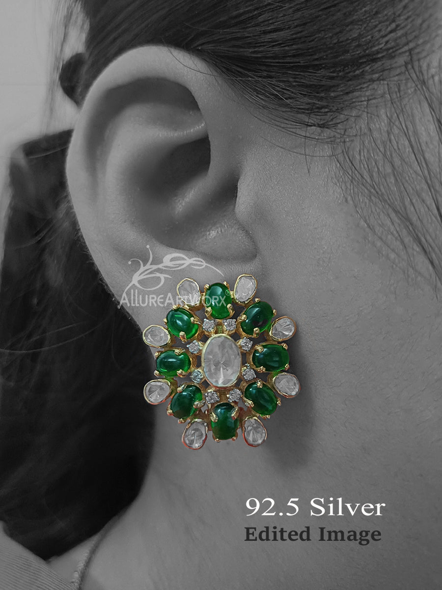 Verdelle Silver Earrings