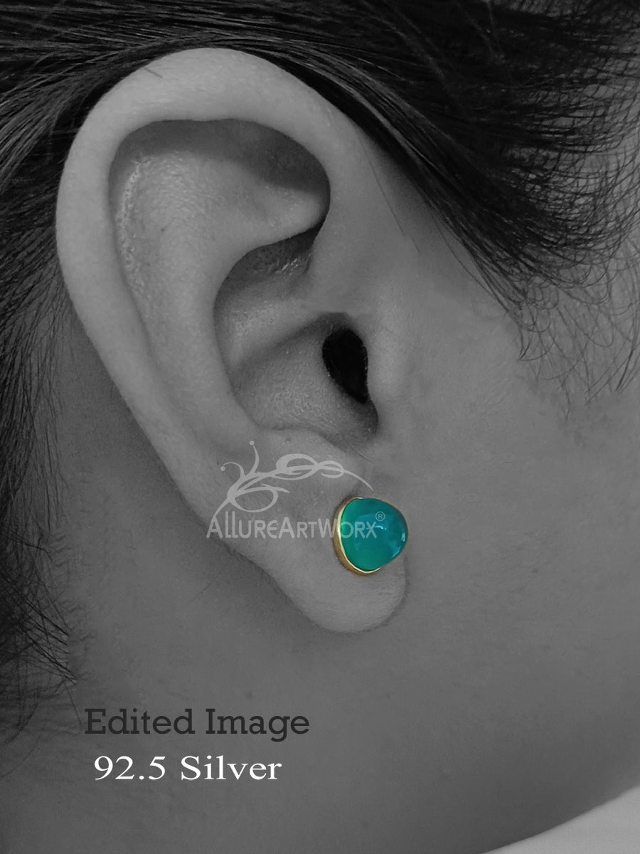 Onyx Silver Earrings