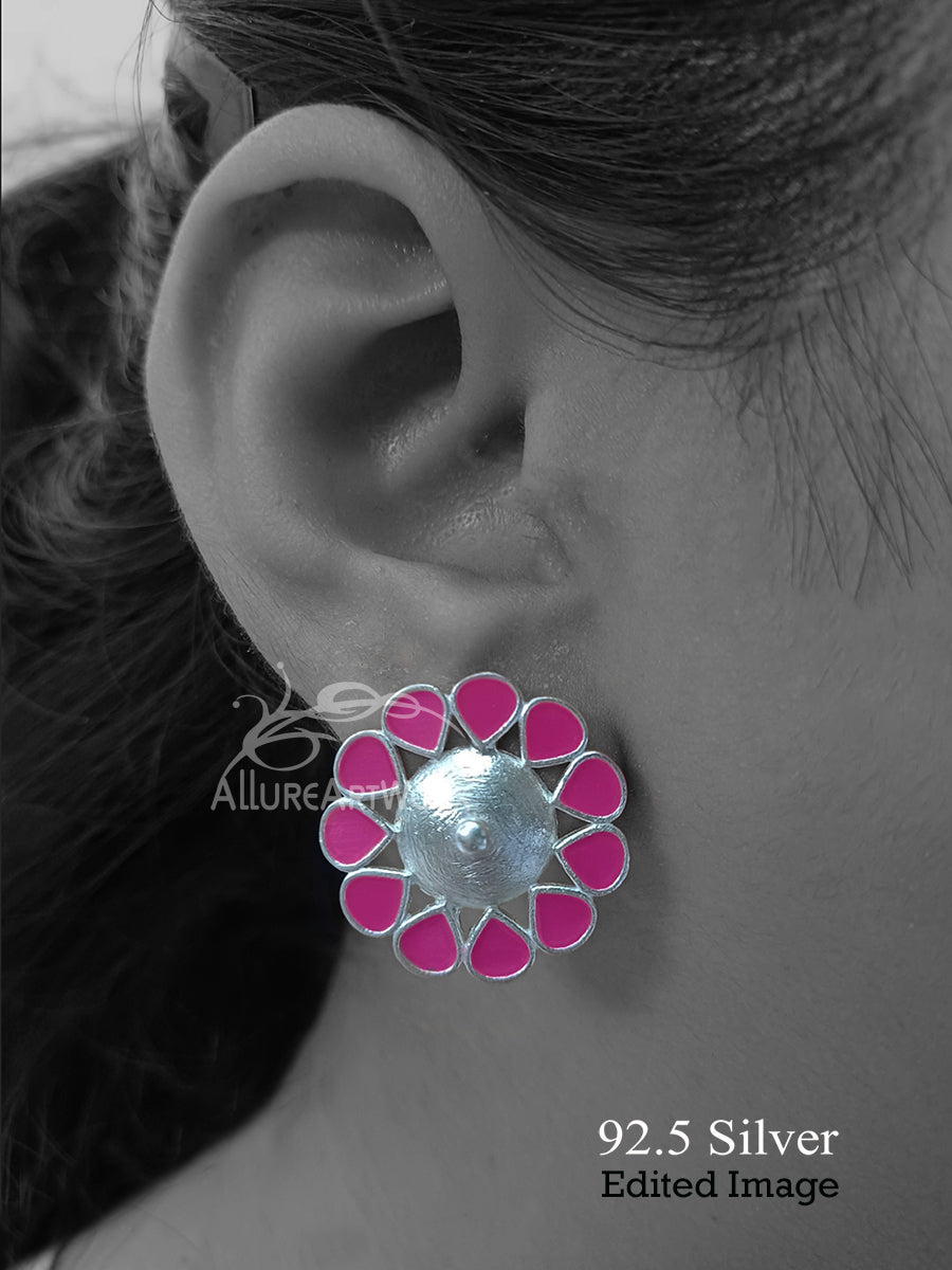 Flora Silver Earrings