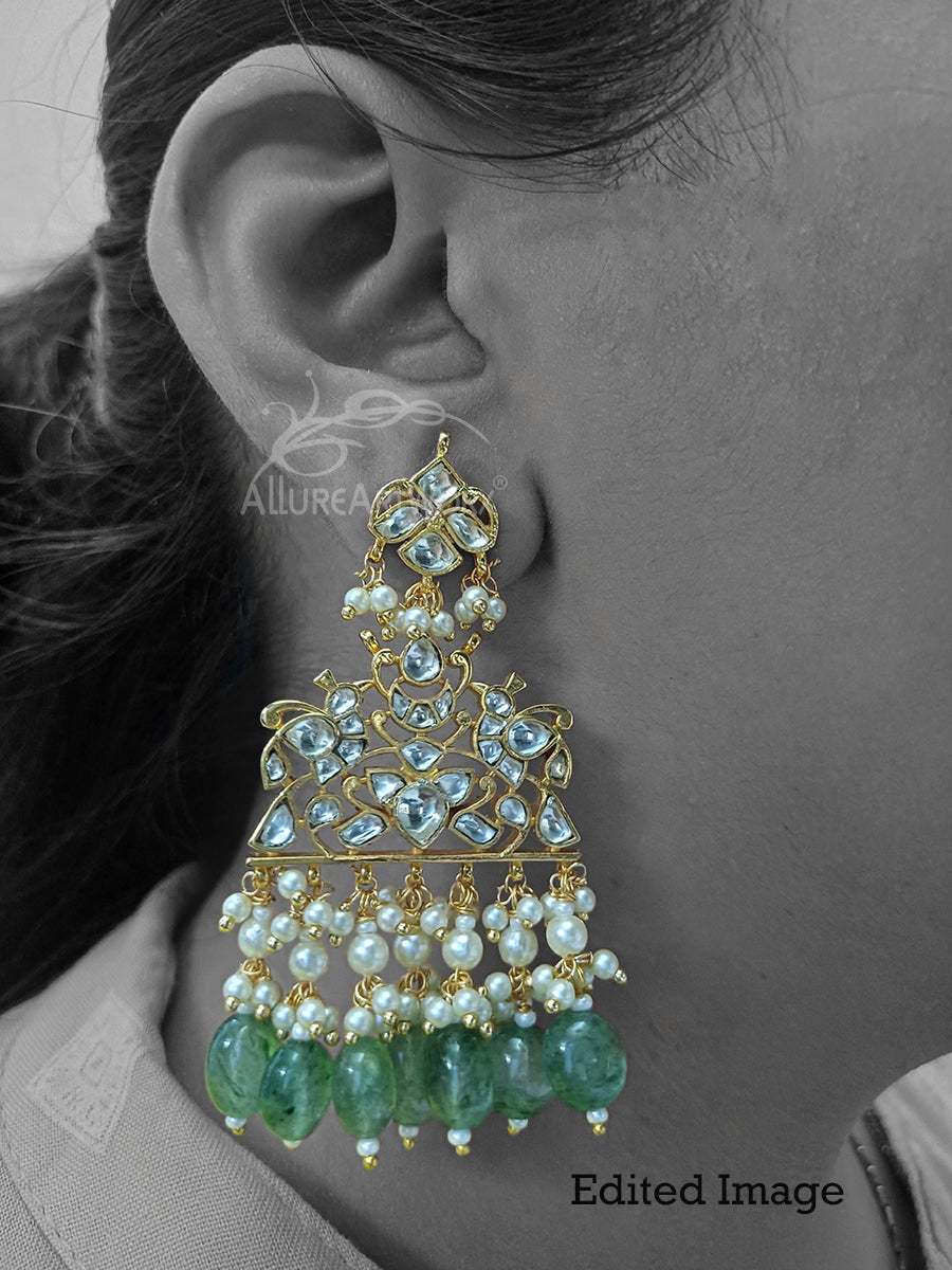 Kundan Earrings(long)