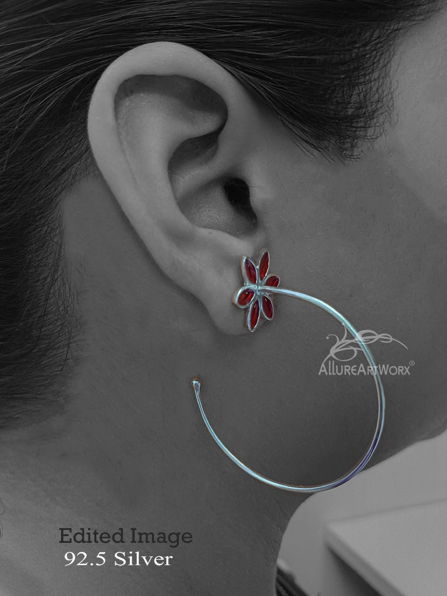 Flora Silver Earrings