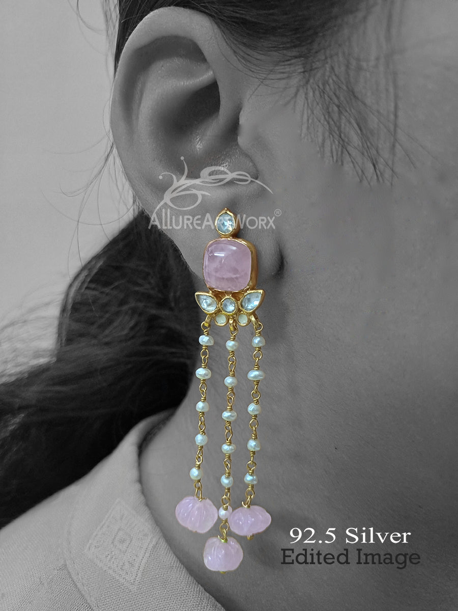 Ruzova Silver Earrings