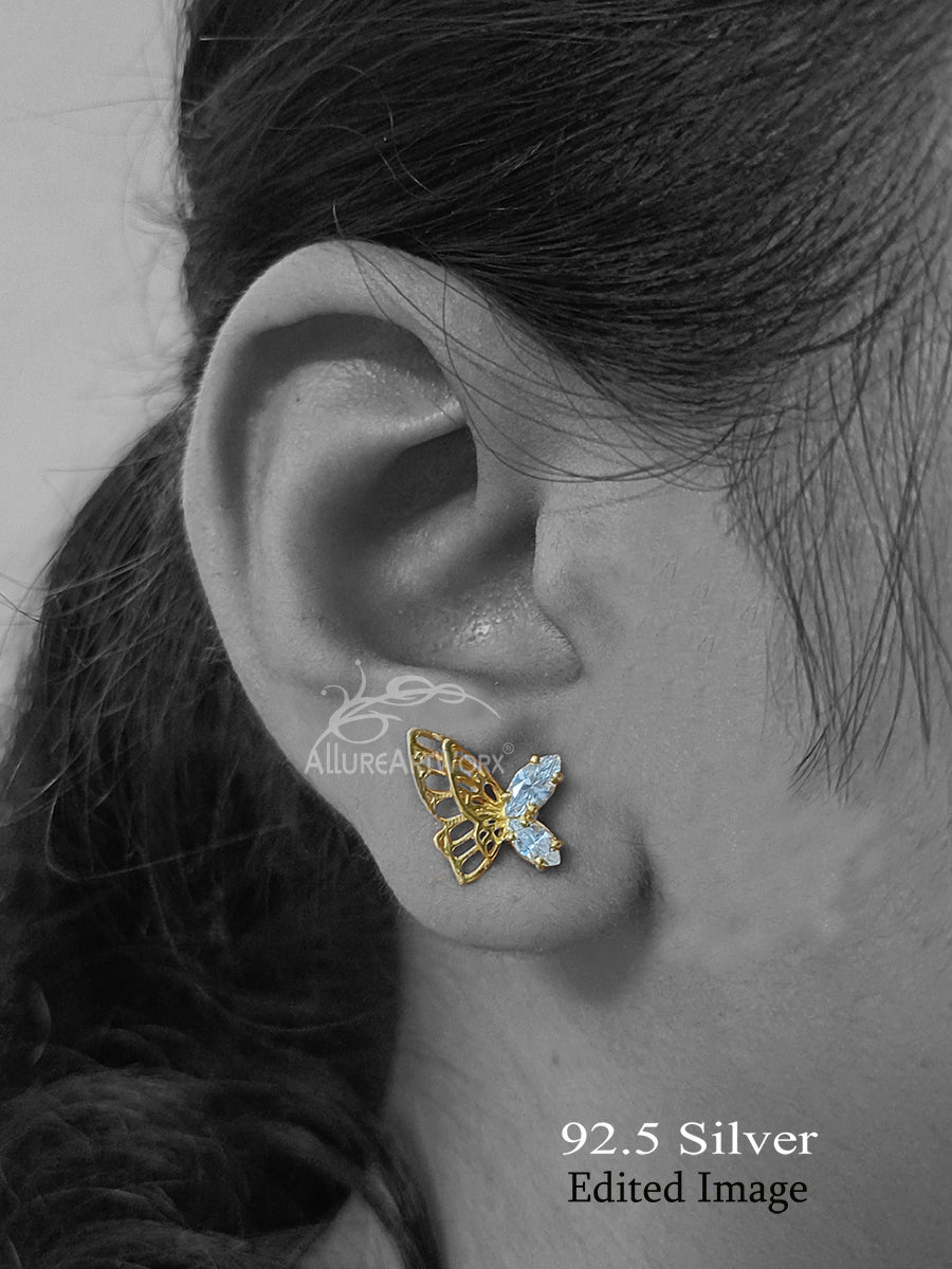 Kimana Silver Earrings(white)