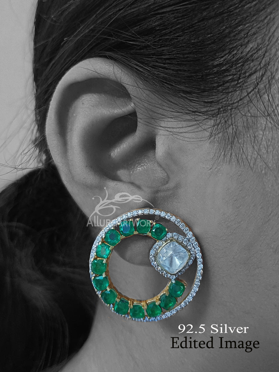 Verdelle Silver Earrings