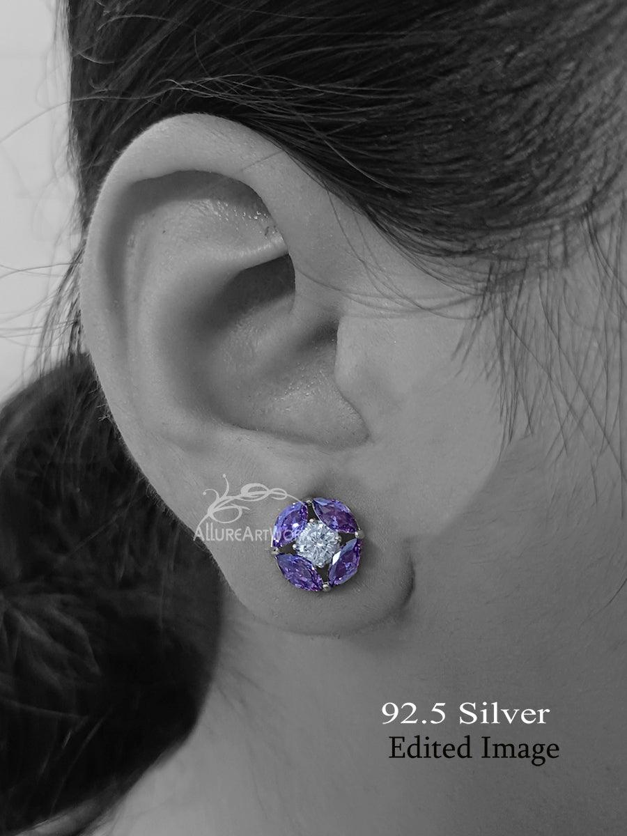 Iris Silver Earrings