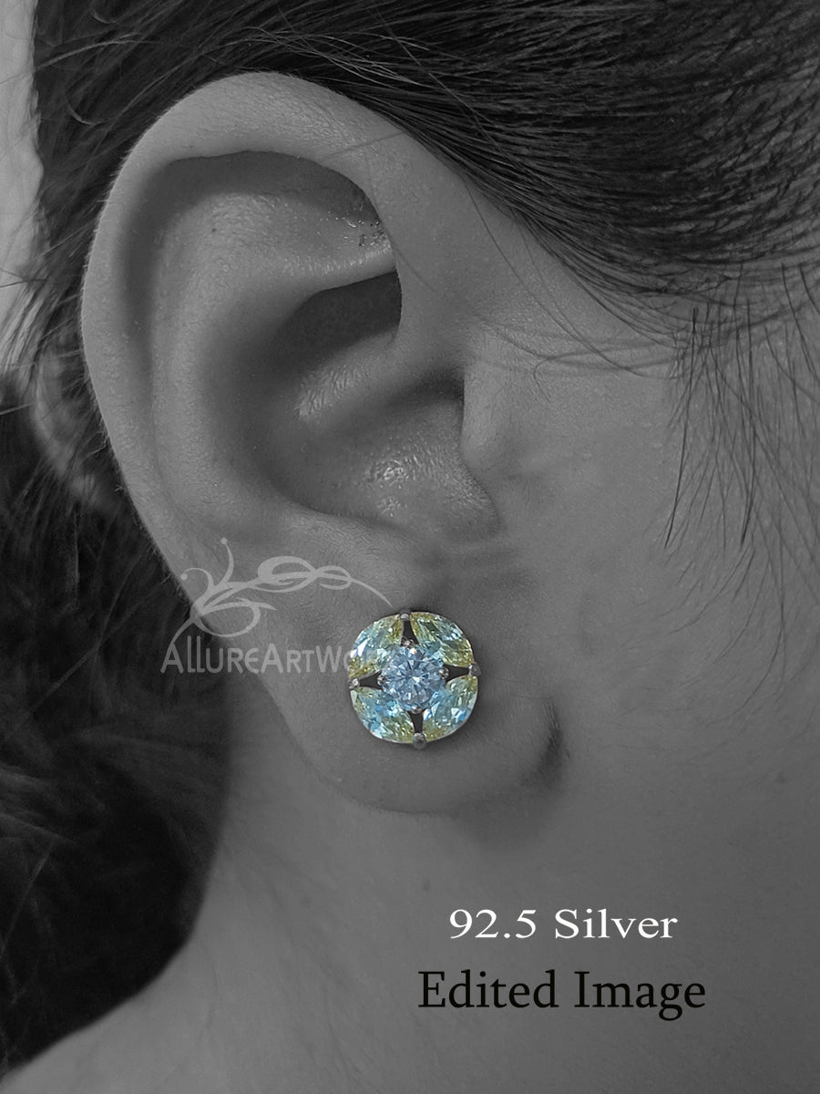 Lime Silver Earrings