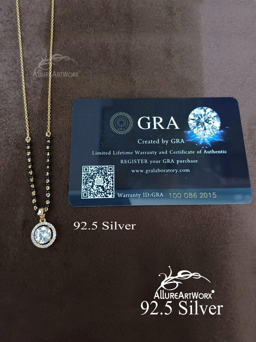 Snazzy Silver Mangalsutra