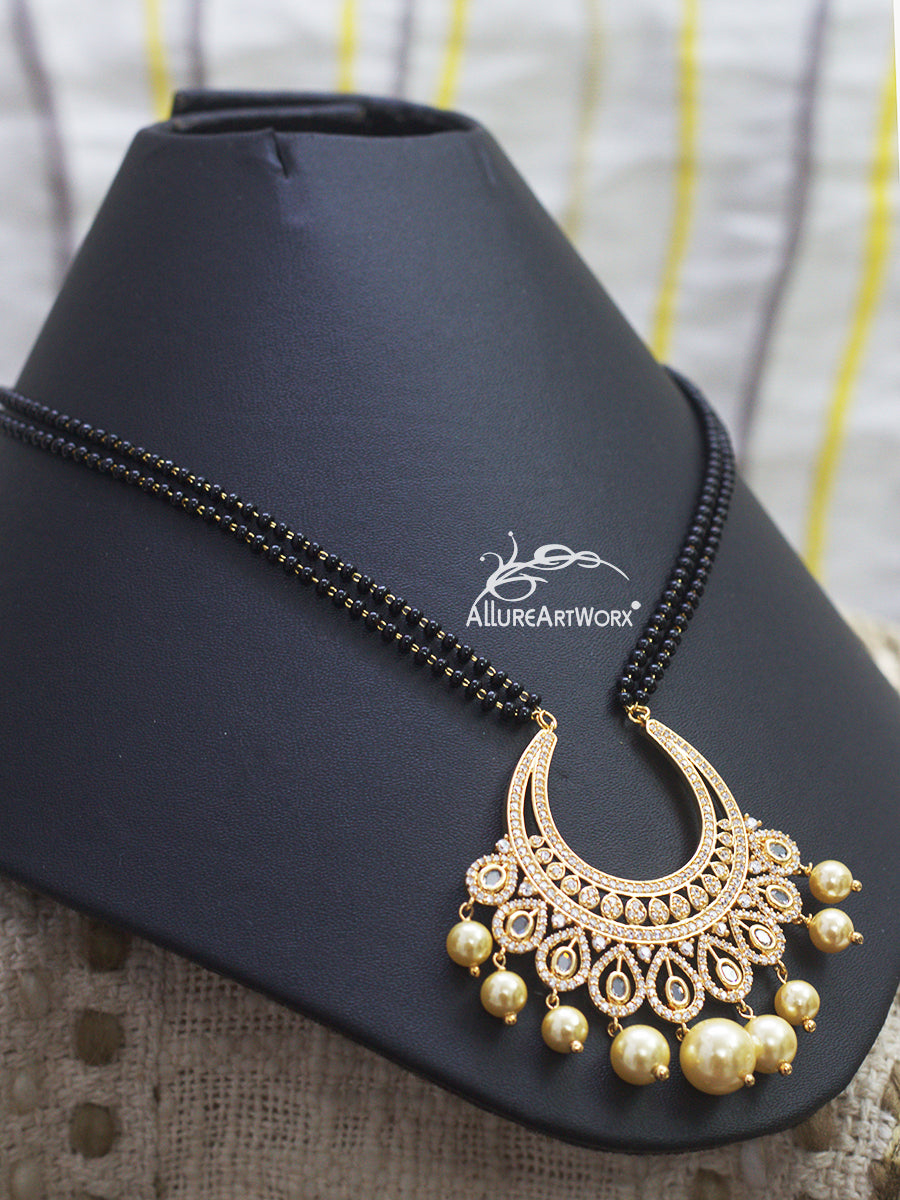 Uncut Cz Mangalsutra