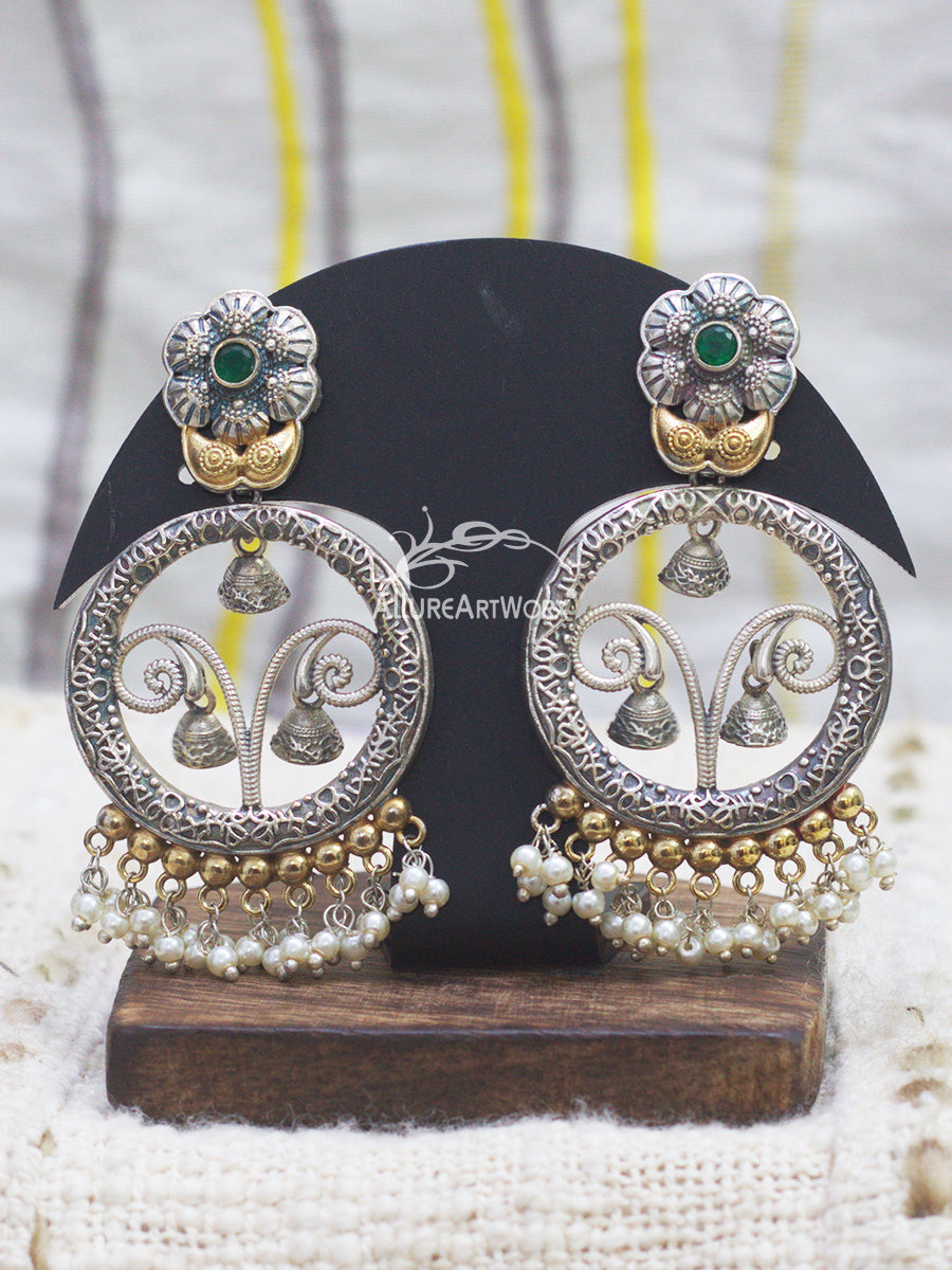 Trendy Earrings(long-two-tone)