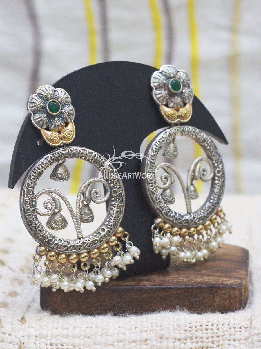 Trendy Earrings(long-two-tone)
