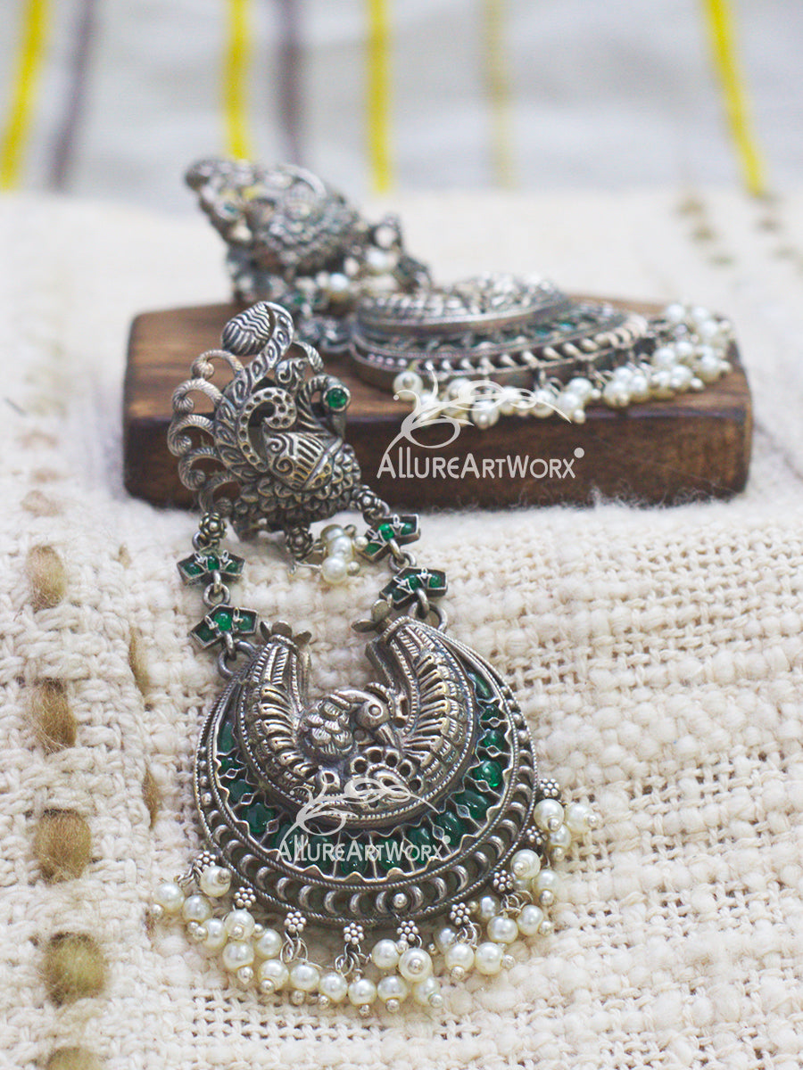 Peacock Earrings(green)