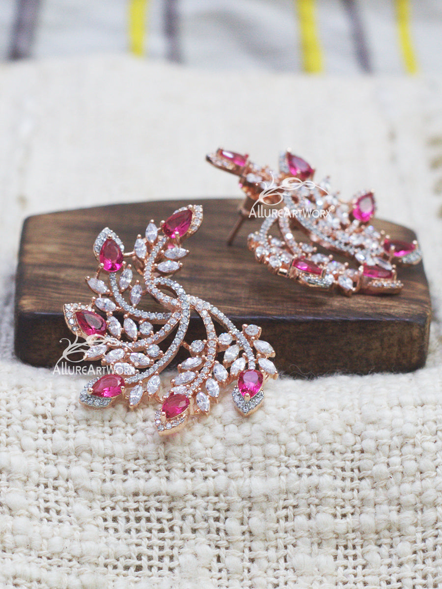 Colourful Earrings(Rosegold)