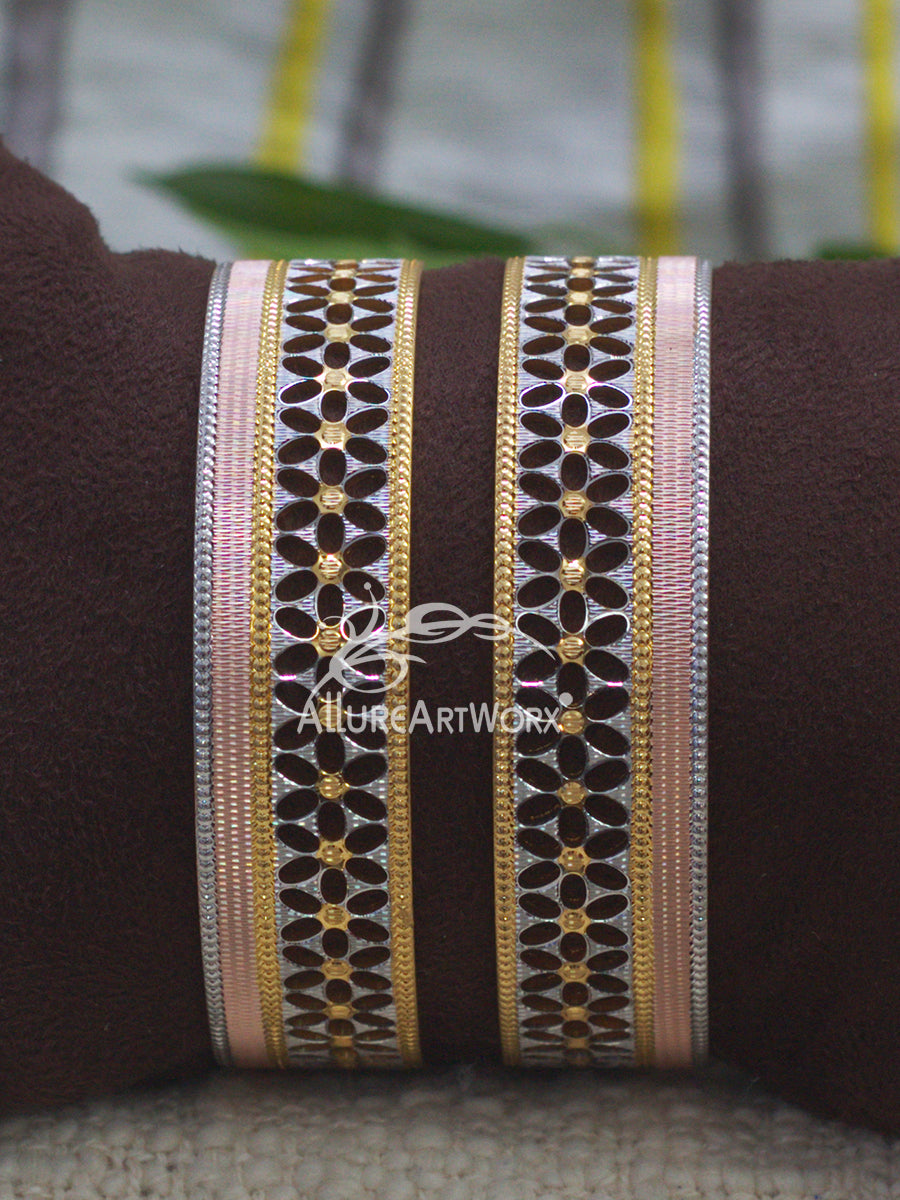 Cutwork Bangles(three-tone)