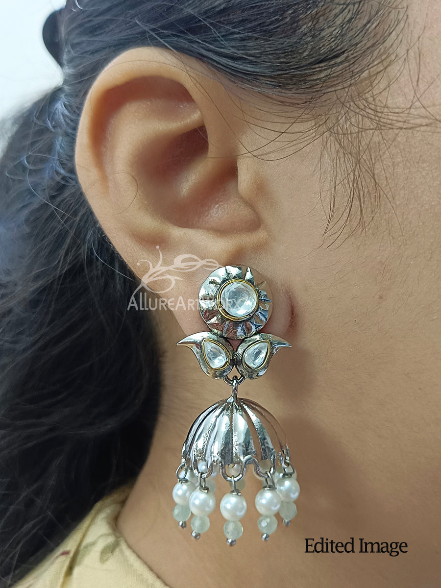 Traditional Jhumkas(pastel green)