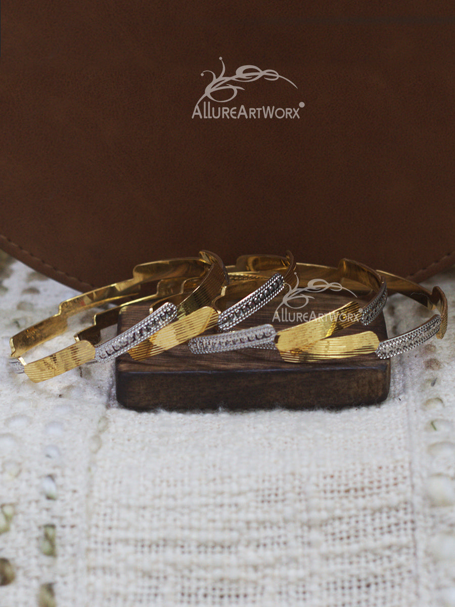 Trendy Bangles(two tone)