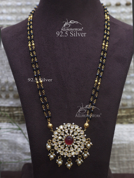 Blooming Silver Mangalsutra